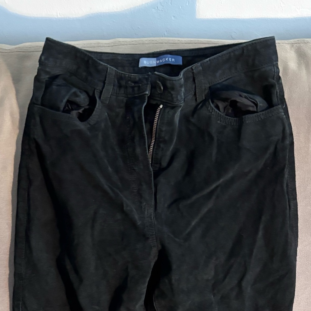 Black Suede Pants